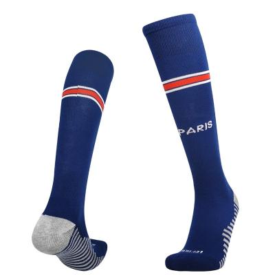 China 2021-2022 Season Breathable Thai Club Knee High Quality Sports Football Boots Breathable Anti Slip Team Soccer Socks National for sale