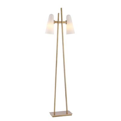 China EUROPEAN Scandinavia Light Gold Decorative Brass Floor Lamps Floor Lamp Luxury Modern Corner Standing for sale