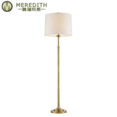 China 2019 Modern European Meredith Floor Lamps For Living Room Study Nordic Luxury Vintage Brass Floor Lamp for sale