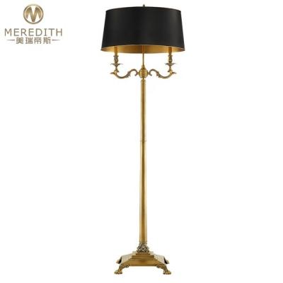 China Modern Brass Floor Lamp #82008 M Brushed Nickel by Meredith 2019 for sale