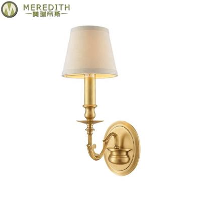 China Modern European Classic Wall Light Brass Gold Living Room Wall Lamp Modern Indoor Led Wall Lamps for sale