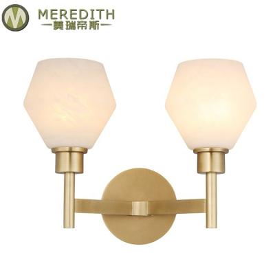 China European American Decorate Wall Lights Bedroom Indoor Modern Luxury Vintage Brass Wall Lamp for sale