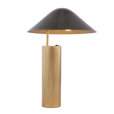 China Nordic Modern Table Light Modern Brass Mushroom Desk Lamp Home Study Decor Bedroom Table Light Brass Table Lamp for sale