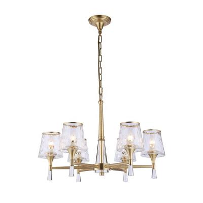 China Luxury Hotel Dining Room Crystal Chandelier Modern Modern Brass Pendant Light Ceiling Decoration for sale