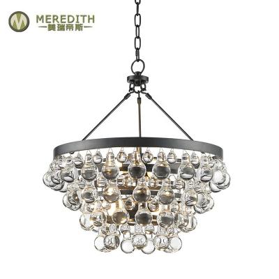 China 2021 Modern Brass Antique Black Crystal Chandelier Factory Direct for sale