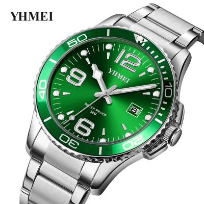 China Hot Sale Factory Price 2022 Wrist Watch Day/Date Business Watch Stainless Steel Waterproof Luminous Luxury Mens Quartz Watches for sale