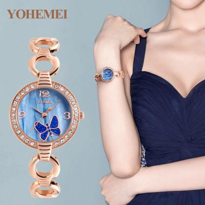 China Luxury Type Temperament Water Resistant Rose Gold Strap Ladies Watch Waterproof Quartz Stainless Steel Watch Factory Direct Sales for sale