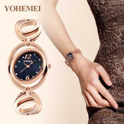 China Water Resistant Customized Luxury Brand Women Watches Quartz Ladies Rose Gold Diamond Watches Fashion Wristwatches for sale