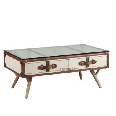 China 46cm bright color fancy glass coffee table for sale cheap Hotel Furniture Set for sale