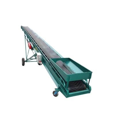 China Heat resistant moving belt conveyor for loading and unloading block material for sale