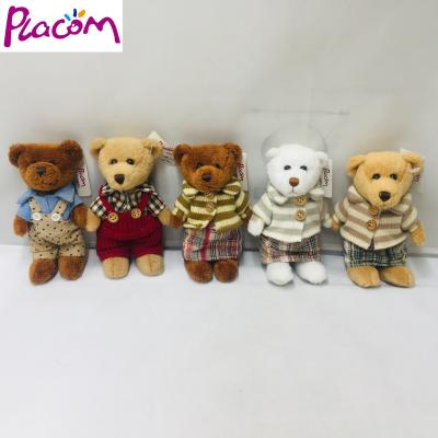 China Promotional Gifts Custom Plush Handmade Standing Toys Attached Teddy Bear With Clothes Buy Teddy Bear Soft Toys for sale