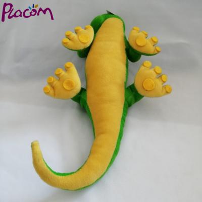 China Custom Factory Lizard Plush Toys Eco - Friendly Stuffed Green Lizard Soft Toys Boy Gifts for sale