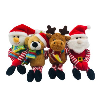 China Christmas Day Gift / Reindeer Santa Claus /bear Stuffed Plush Snowman with Long Arms and Legs for sale