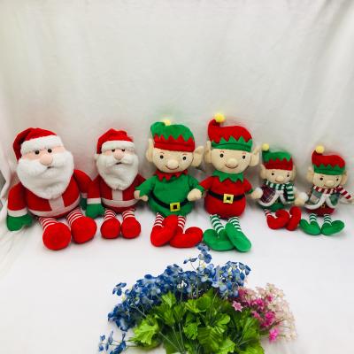 China Eco - Friendly Material Custom Stuffed Santa Claus Doll Plush Toys Christmas Gifts Christmas Decorations for sale