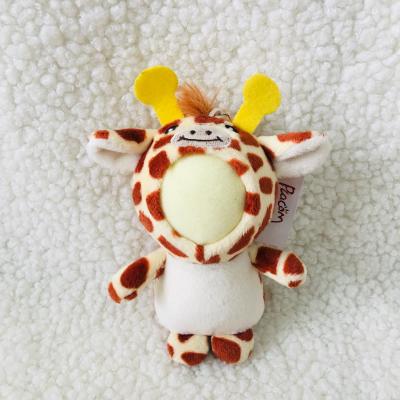 China Keychain Stuffed Key Chain Super Soft Cute Animal Bear Dog Sailing Doll Bear for Baby Tiger Face of Doll Plush Giraffe Toy for sale