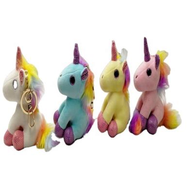 China Luxury Custom Plush Key Chain Toy For Kids Plush Baby Toys Soft Stuffed Horse Keychain for sale