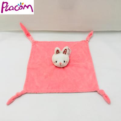 China Baby Accompany Head Towel Wholesale Baby Comforter Plush Plush Rabbit Towel for sale