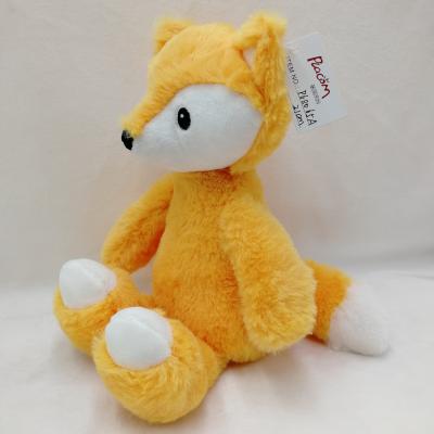 China Baby Gift 2020 New Design Plush Animal Baby Toys Fox Embroidery Cuddly Safe Eyes for sale