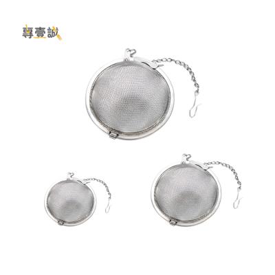 China Stainless Steel Food Grade Tea Filter Mesh Ball Tea Strainer Stainless Steel Tea Infuser for sale