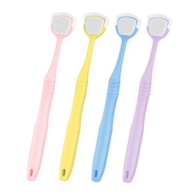 China Portable Tongue Remover No.k888 Bristle Tongue Coating Soft Rubber Environmental Anti Slip Brush Ergonomic Handle for sale