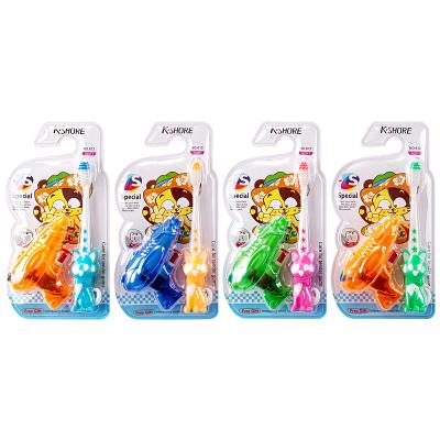 China Toothbrush With Free Toy Gift KSHORE 612 Water Gun Toy With Cartoon Characters Children High Quality Toothbrush for sale