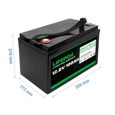 China Enerforce LFP 12V LiFePO4 Battery 100ah 11.66kg For Solar Power for sale