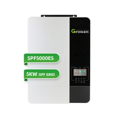 China Growatt SPF3500ES SPF5000ES Inverter solar de 48 V fora da rede para sistemas de painéis solares de 5kVA e 5kW à venda