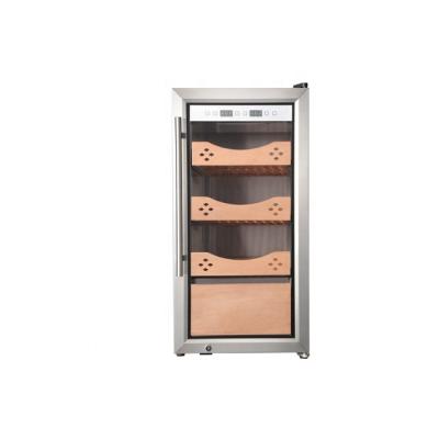 China White LED Light SL-75 Cigar Cooler for Home or Hotel with Precise Thermostat and Humidifier for sale