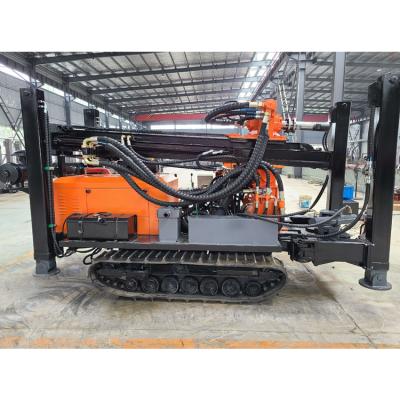 China Construction worksÂ   Top Hydraulic Drive Crawler DTH Air Compressor Borehole Water Well Drilling Rig Machine for sale