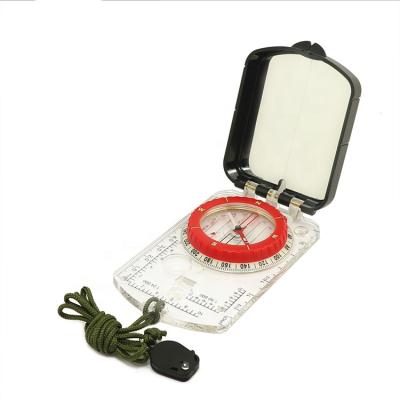 China Precise Direction Orienteering Map Compass - Sighting Mirror Compass with Adjustable Decline Clinometer and LED Light for sale