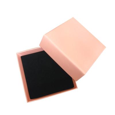 China Recyclable Luxury Pink Cardboard Jewelry Packaging Gift Box With Your Logo for sale