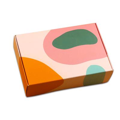 China Packaging Box Tab Lock Folding Corrugated Paper Colored Mailing Boxes Customized Gold Stamping Gift Boxes for sale