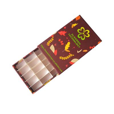 China Custom Recyclable Wholesale Kid Chocolate Resistant Logo Printed Chocolate Bar Packaging Box for sale