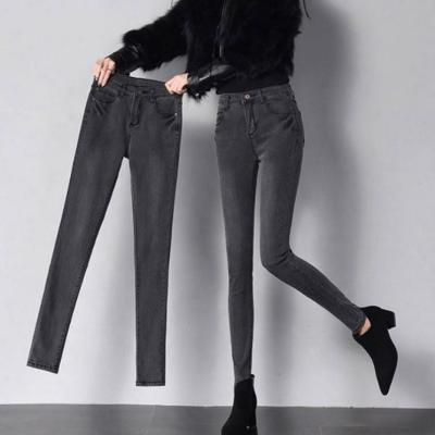 China Slim hot sale product plus size women pants jeans with great price for sale