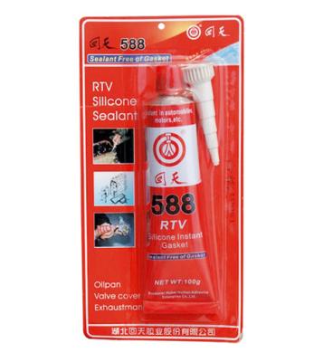 China ISO Approved Hutiian 588 RTV Silicone Gasket Maker / rtv red silicone sealant for sale