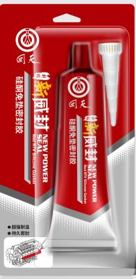 China Red Power Seal Silicone Gasket-Free Sealant for High-Performance Engineering Adhesive Such as transportation & mining for sale