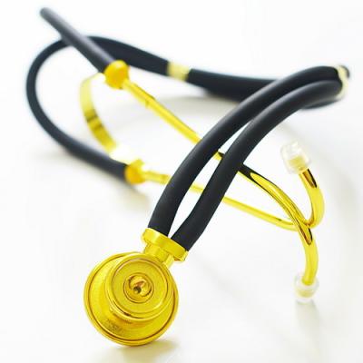 China Gold color double metal tube ODM&OEM SW-ST03C sprague luxury report stethoscope gold color stethoscope for sale