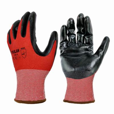 China YULAN CR104R18 18gauge HPPE Life Cut Resistance Daily Ultrathin Glove, Level 5, Nitrile Smooth Coating Steel Gloves for sale