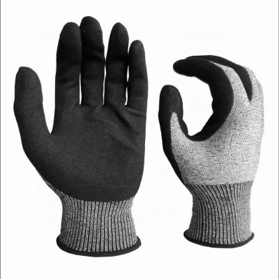 China 15gauge HPPE Everyday Life Cut Resistance Glove, Level 5, NBR Frost Coating for sale