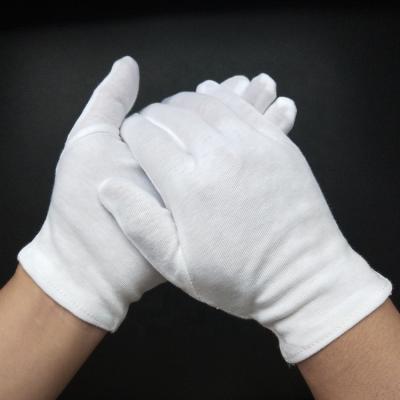 China Daily Life Cheap White Cotton Terry Gloves , Cotton Hand Gloves for sale