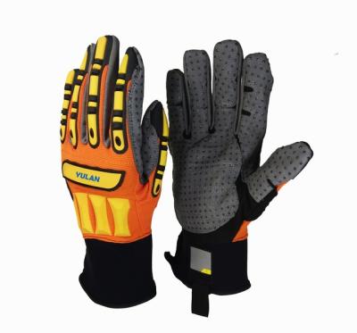 China Custom YULAN TPR Anti-Collision Mechanic Work Gloves, Anti- Cutting, Impact Prevention, Shock, Abrasion Resistance for sale