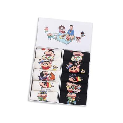 China HY-723 Pencil Packing Cartoon Socks QUICK DRY Box No Show Bangs Woman For Girl for sale