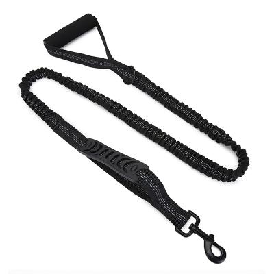 China Thoughtful Appearance Sensitive Dog Leash Braided Nylon Pet Rope With Armrests Elastic Soft Sublimation Retractable Lead For Dogs for sale