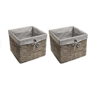 China Viable Wholesale Hemp Rope Rattan Woven Storage Baskets For Home Decoration Storage NT-K601 02 03 04 for sale