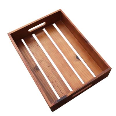 China Europe high quality wooden tea serving tray antique lacquer the wooden tray for sale