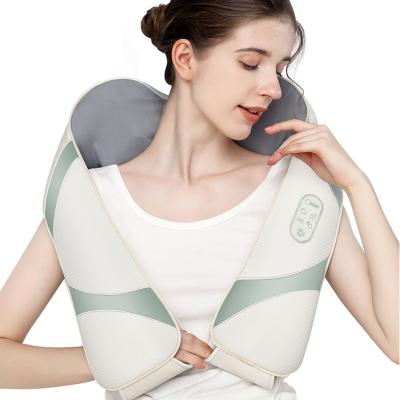 China Home Electric Multifunctional Safe Heating Shiatsu Massage Shawl Neck Shoulder Neck Shoulder Massager Kneading Cervical Belt for sale