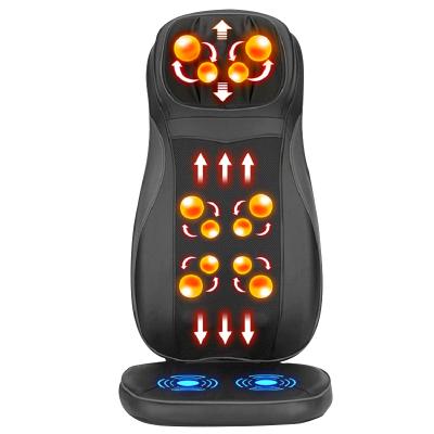 China 3D Shiatsu Full Body Neck Kneading Back Shiatsu Car Heated Vibrating Seat Massage Cushion for sale