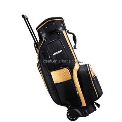 China Fashionable Wholesale Custom Canvas Men Golf Bag With Wheels And Stand Golf Bag for sale