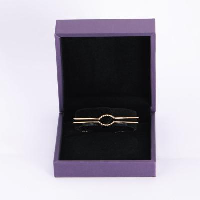 China JB005 Vintage Fashion Women's Stainless Steel 14K Gold Plating Hollow Bracelet for sale