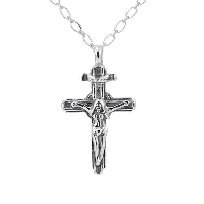 China Retro Stainless Steel CLASSIC Jesus Cross Pendant Necklace from Wholesale 361L for sale